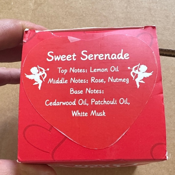 Romantic Pink glass Candle with Heartfelt Message - Picture 2 of 3